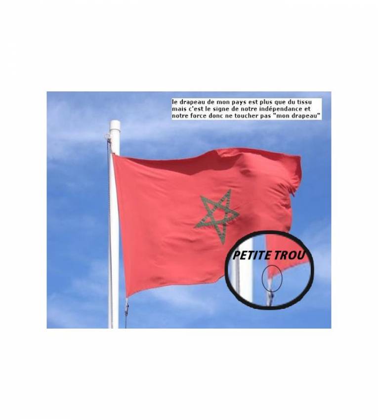 200×300 CM DRAPEAU   DU MAROC EN TISSU